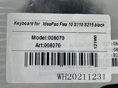 Клавиатура для ноутбука Lenovo IdeaPad Ideapad Yoga 11S, S210, S215, Flex 10 Black, (Black Frame), RU - фото 5