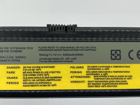 Аккумуляторная батарея для ноутбука Lenovo-IBM 121TL070A IdeaPad Y510 11.1V Black 5200mAh OEM - фото 3