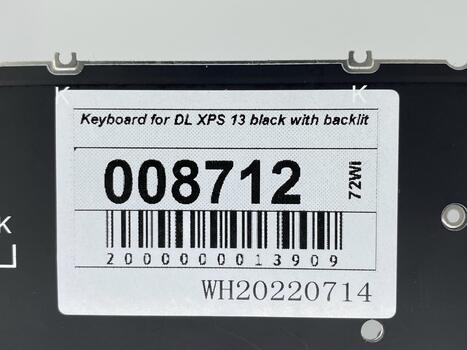 Клавиатура для ноутбука Dell XPS 12 с подсветкой (Light), Black, (No Frame) RU - фото 5