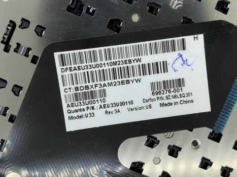 Клавиатура для ноутбука HP Pavilion (Chromebook 14) Black, (Black Frame) RU - фото 3