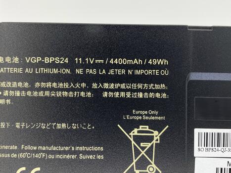 Аккумуляторная батарея для ноутбука Sony VAIO VGP-BPS24 VPC-SA 11.1V Black 4400mAh OEM - фото 3