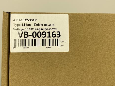 Аккумуляторная батарея для ноутбука Apple A1322 MacBook Pro 13" MC374 (2010) 10.95V Black 5800mAh OEM - фото 5