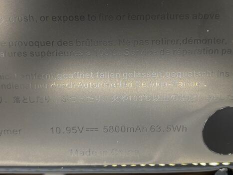 Аккумуляторная батарея для ноутбука Apple A1322 MacBook Pro 13" MC374 (2010) 10.95V Black 5800mAh OEM - фото 3