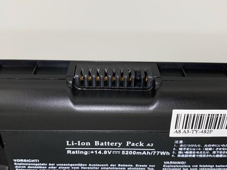 Аккумуляторная батарея для ноутбука Asus A42-A3 14.8V Black 5200mAh OEM - фото 4