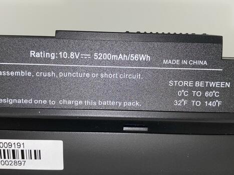Аккумуляторная батарея для ноутбука Asus AL31-1005 EEE PC 1005HA 10.8V Black 5200mAh OEM - фото 4