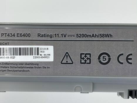 Аккумуляторная батарея для ноутбука Dell PT434 E6400 11.1V Grey 5200mAh OEM - фото 3