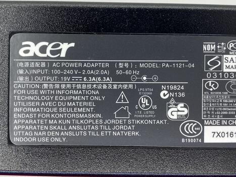 Блок питания для ноутбука Acer 120W 19V 6.32A 5.5x1.7mm A11-120P1A Orig - фото 3