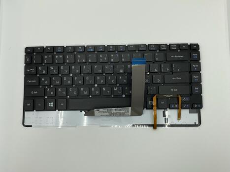 Клавиатура для ноутбука Acer Aspire M5-481T, M5-481TG, M5-481PT  с подсветкой (Light), Black, (No Frame) RU - фото 2