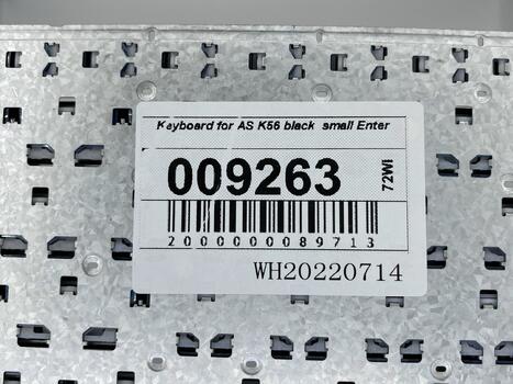 Клавиатура для ноутбука Asus (A56, A56C, A56CA, A56CB, A56CM, K56, K56C, K56CB, K56CM, K56CA, S56, S56C, S56A, S56CM ) Black, (No Frame), RU (горизонтальный энтер) - фото 5