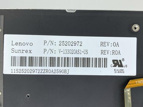 Клавиатура для ноутбука Lenovo IdeaPad (Y480) с подсветкой (Light), Black, (Black Frame), RU - фото 3