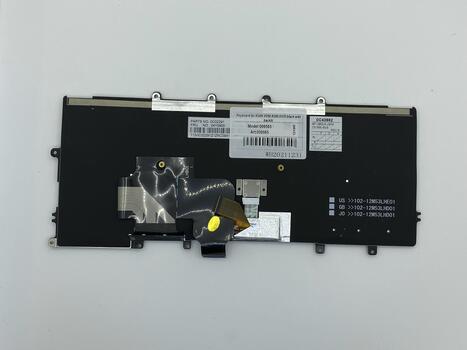Клавиатура для ноутбука Lenovo ThinkPad (X240, X240S, X240I)  с подсветкой (Light), с указателем (Point Stick) Black, Black Frame, RU