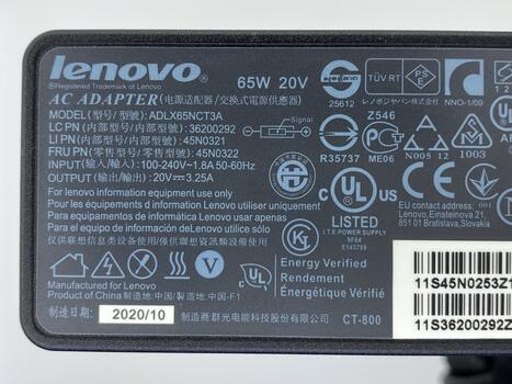 Блок питания для ноутбука Lenovo 65W 20V 3.25A Yoga 45N0262 OEM - фото 3