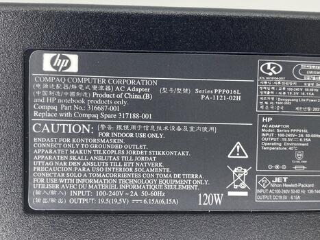 Блок питания для ноутбука HP 120W 19.5V 6.15A 4.5x3.0mm HSTNN-LA25 Orig - фото 7