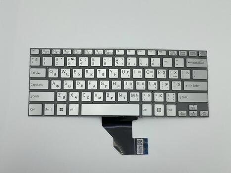 Клавиатура для ноутбука Sony Vaio (SVF14) Silver, (No Frame) RU - фото 2