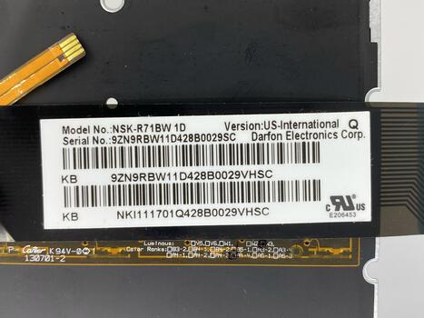 Клавиатура для ноутбука Acer Aspire V5-122, V5-122P, V5-171, V5-132P, V3-331, V3-371, V3-372, E3-111, E3-112, S5-391 с подсветкой (Light), Black, (No Frame), RU - фото 3