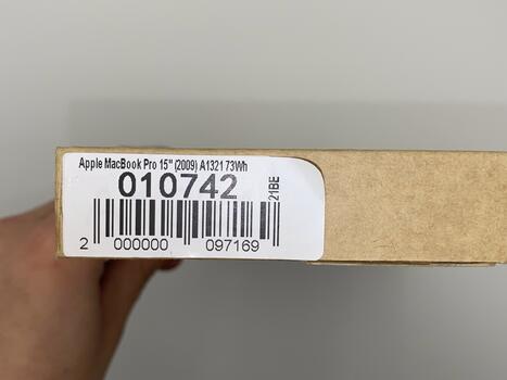 Аккумуляторная батарея для ноутбука Apple A1321 MacBook Pro 15&quot; MB985 (2009) 10.8V Black 6600mAh Orig - фото 5