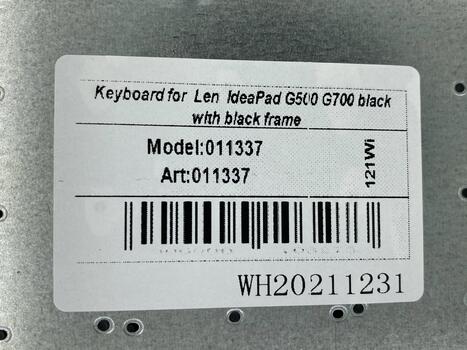 Клавиатура для ноутбука Lenovo IdeaPad (G500, G700), Black, (Black Frame) RU - фото 5