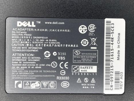 Блок питания для ноутбука Dell 180W 19.5V 9.23A 7.4 x 5.0mm ADP-180MB OEM - фото 3