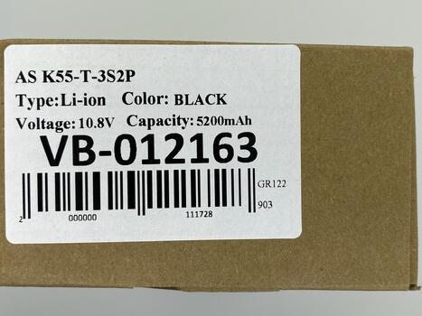 Аккумуляторная батарея для ноутбука Asus A32-K55 K55 10.8V Black 5200mAh OEM - фото 5