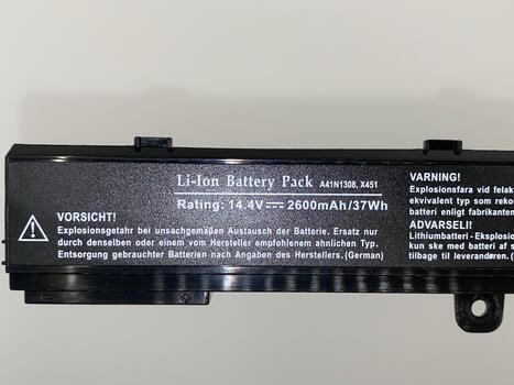Аккумуляторная батарея для ноутбука Asus A41N1308 14.4V Black 2600mAh OEM - фото 3