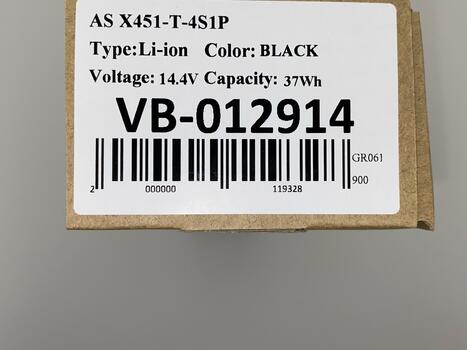 Аккумуляторная батарея для ноутбука Asus A41N1308 14.4V Black 2500mAh Orig - фото 5