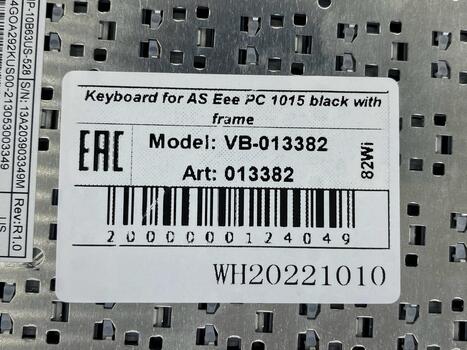 Клавиатура для ноутбука Asus Eee PC 1011, 1015, 1016, 1018, 1025, X101 Black, (Black Frame) RU - фото 5