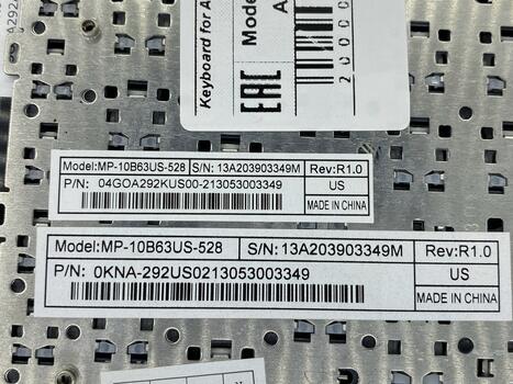 Клавиатура для ноутбука Asus Eee PC 1011, 1015, 1016, 1018, 1025, X101 Black, (Black Frame) RU - фото 3