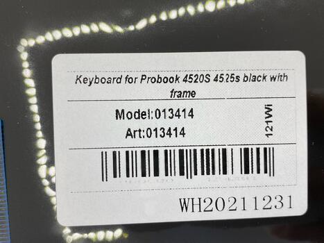 Клавиатура для ноутбука HP ProBook (4520S, 4525S) Black, (No Frame) RU (горизонтальный энтер) - фото 5