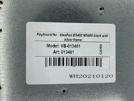 Клавиатура для ноутбука Lenovo IdeaPad (B5400, M5400) Black, (Silver Frame), RU - фото 5