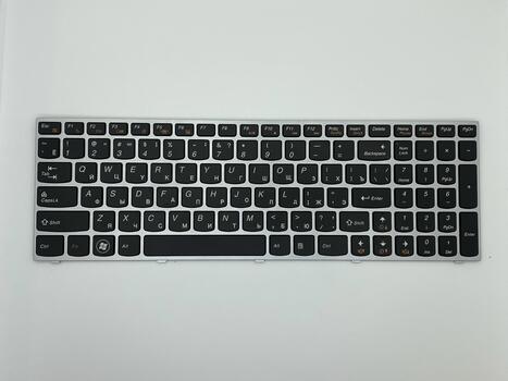 Клавиатура для ноутбука Lenovo IdeaPad (B5400, M5400) Black, (Silver Frame), RU - фото 2