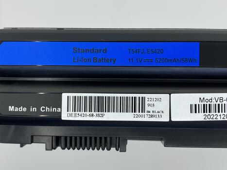 Аккумуляторная батарея для ноутбука Dell T54FJ Latitude E6420 11.1V Black 5200mAh OEM - фото 3