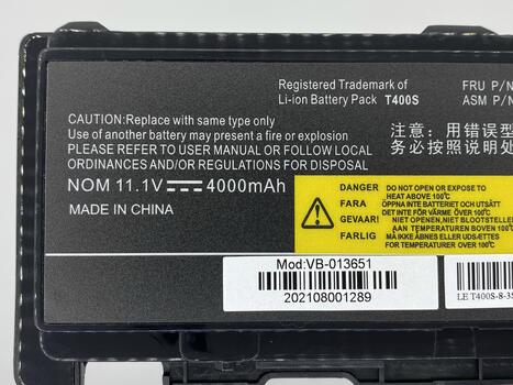 Аккумуляторная батарея для ноутбука Lenovo-IBM 42T4833 ThinkPad T410s 11.1V Black 5200mAh OEM - фото 3