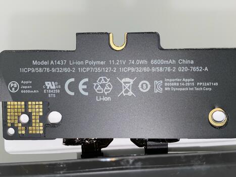 Аккумуляторная батарея для ноутбука Apple A1437 MacBook Pro 13&quot; A1425 (2012) 11.21V Black 6600mAh Orig - фото 3