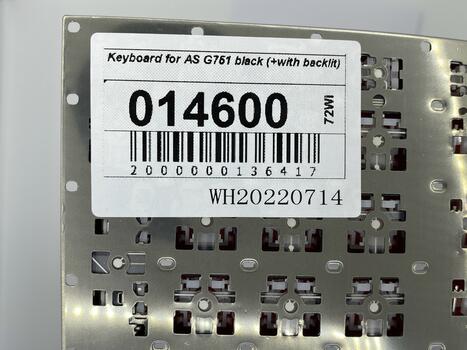 Клавиатура для ноутбука Asus G751, G751JM, G751JL, G751JT, G751JY с подсветкой (Light), Black, (No Frame) RU - фото 5