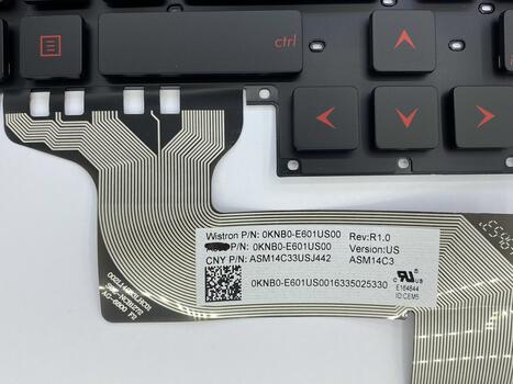 Клавиатура для ноутбука Asus G751, G751JM, G751JL, G751JT, G751JY с подсветкой (Light), Black, (No Frame) RU - фото 3