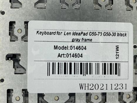 Клавиатура для ноутбука Lenovo IdeaPad (G50-70, G50-30), Black, (Gray Frame) RU - фото 5