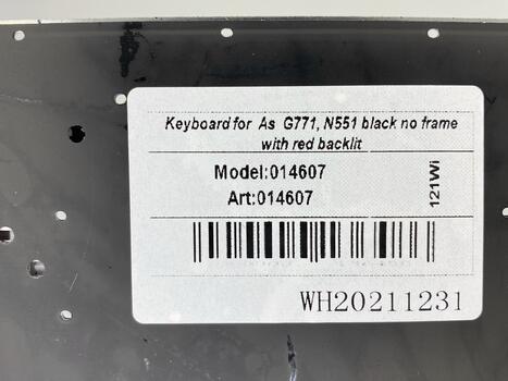Клавиатура для ноутбука Asus (G771, N551) с подсветкой (Light), Black, (No Frame) RU - фото 5