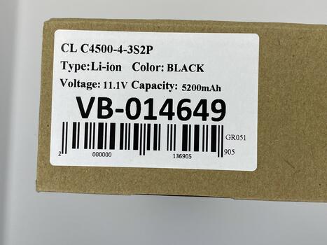 Аккумуляторная батарея для ноутбука DNS C4500BAT6 Clevo C4500 11.1V Black 5200mAh OEM - фото 5