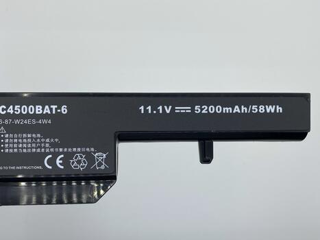 Аккумуляторная батарея для ноутбука DNS C4500BAT6 Clevo C4500 11.1V Black 5200mAh OEM - фото 3