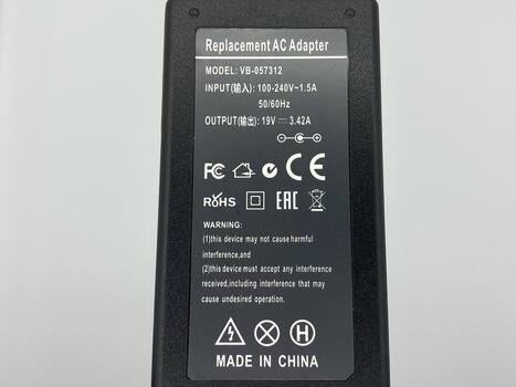 Блок питания для ноутбука Acer 65W 19V 3.42A 5.5x1.7mm PA-1650-02 REPLACEMENT - фото 3