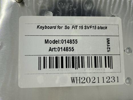 Клавиатура для ноутбука Sony (FIT 15, SVF15) Black, (No Frame) RU - фото 5