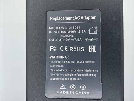 Блок питания для ноутбука Acer ADP-65WB REV8 150W 19V 7.9A 5.5x2.5mm REPLACEMENT - фото 8