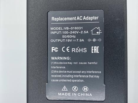 Блок питания для ноутбука Acer ADP-65WB REV8 150W 19V 7.9A 5.5x2.5mm REPLACEMENT - фото 3