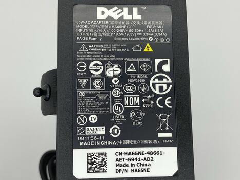 Блок питания для ноутбука Dell 64W 19.5V 3.34A 4.5x3.0mm Slim HA65NE1-00 Orig - фото 3