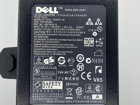 Блок питания для ноутбука Dell 85W 19.5V 4.62A 4.5x3.0mm Slim ADP-09D Orig - фото 4