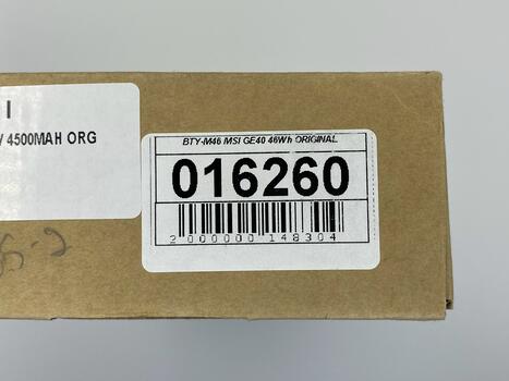 Аккумуляторная батарея для ноутбука MSI BTY-M46 GE40 10.8V Black 4500mAh Orig - фото 5