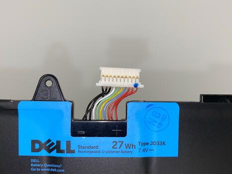 Аккумуляторная батарея для ноутбука Dell JD33K XPS 10 7.4V Black 3670mAh Orig - фото 4