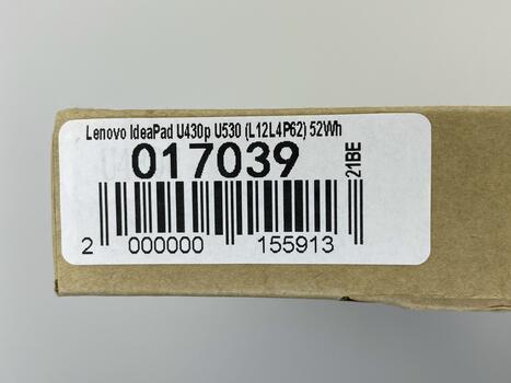 Аккумуляторная батарея для ноутбука Lenovo-IBM L12L4P62 IdeaPad U430 Touch 7.4V Black 7100mAh Orig - фото 5