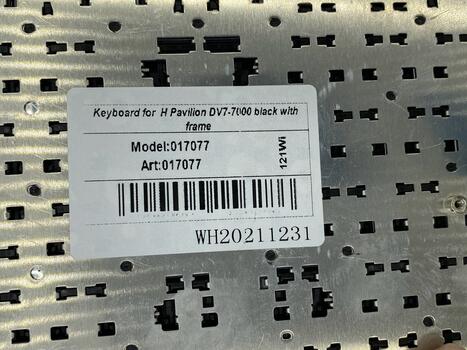Клавиатура для ноутбука HP Pavilion (DV7-7000) Black, (Black Frame), RU - фото 5