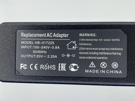 Блок питания для ноутбука Lenovo 45W 20V 2.25A 4.0x1.7mm PA-1450-55LL REPLACEMENT - фото 3